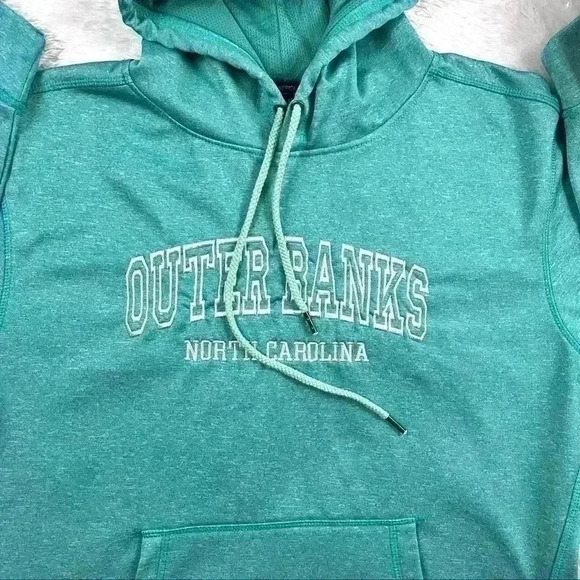 OBX Green Outer Banks North Carolina Hoodie Sweatshirt Size M - Picture 2 of 12